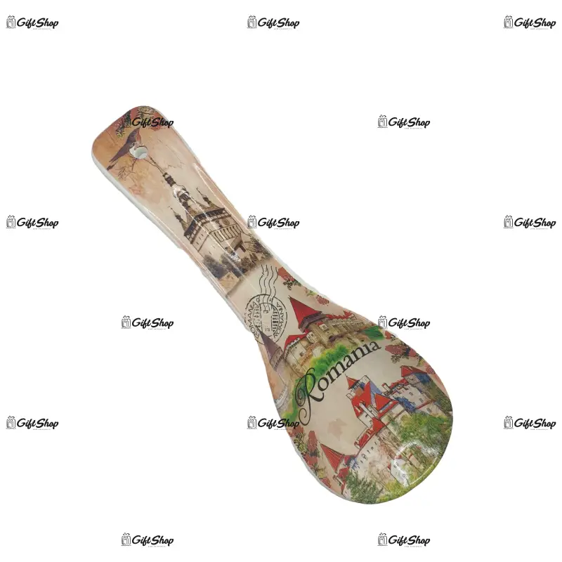 Suport lingura din ceramica, castele, romania –